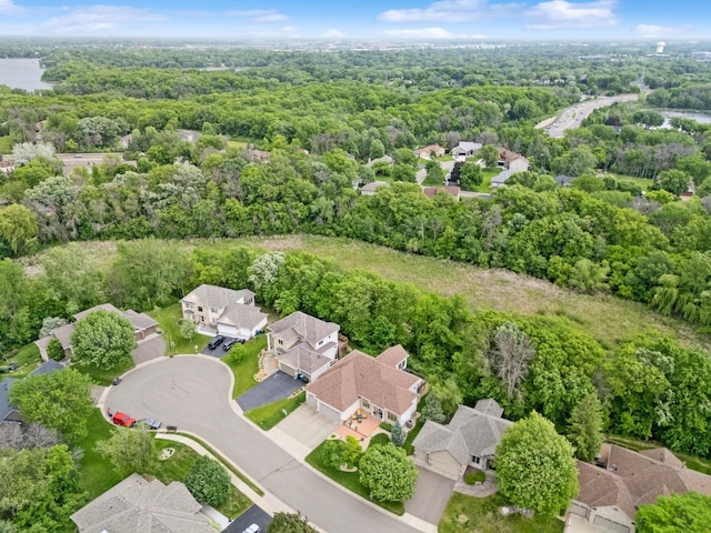 6654 Orchid Ln N, Maple Grove, MN 55311 - aerial perspective of suburban area with a heavily wooded area