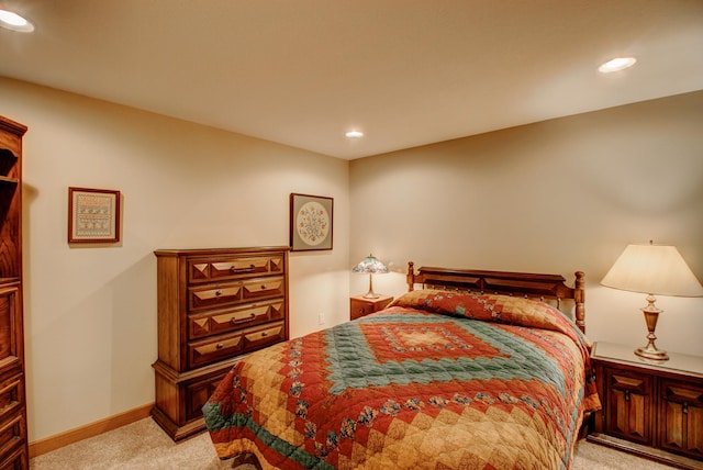 20929 Faron Dr, Nevis, MN 56467 - bedroom featuring light carpet, recessed lighting, and baseboards