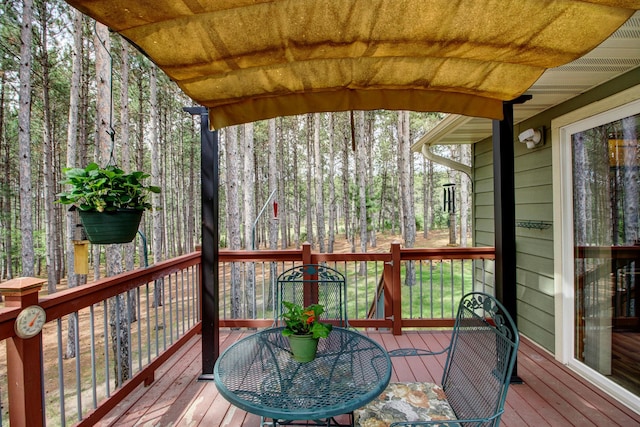20929 Faron Dr, Nevis, MN 56467 - view of wooden deck
