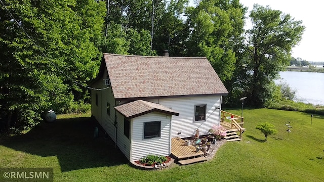 43639 351st Ln, Aitkin Twp, MN 56431 - view of outbuilding with a water view