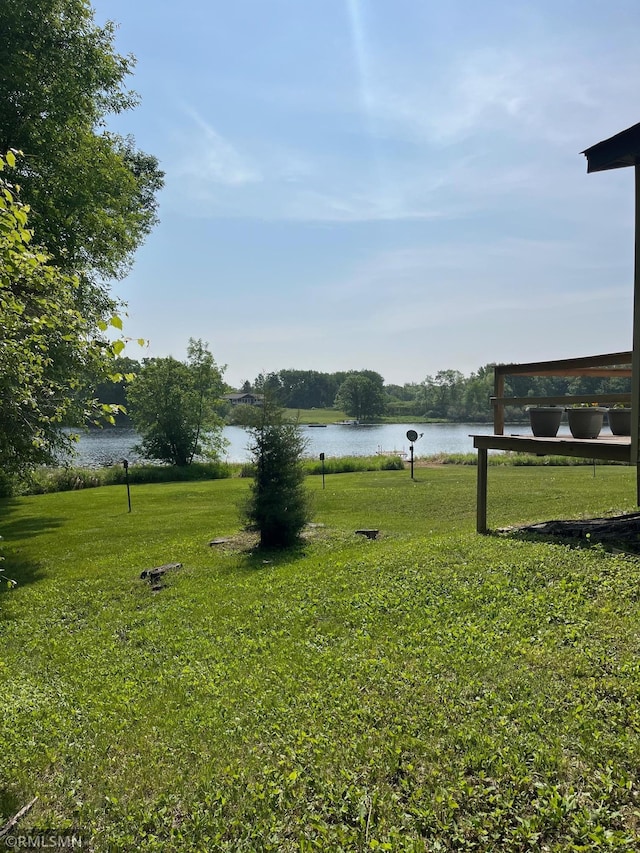 43639 351st Ln, Aitkin Twp, MN 56431 - view of grassy yard with a water view