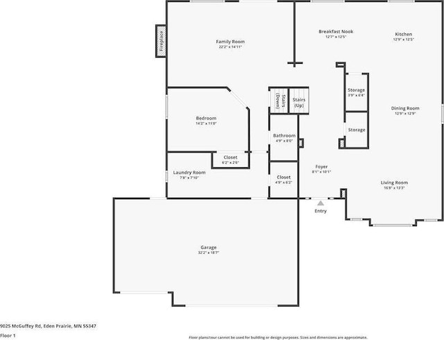 9025 Mcguffey Rd, Eden Prairie, MN 55347 - view of home floor plan