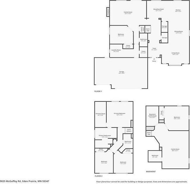 9025 Mcguffey Rd, Eden Prairie, MN 55347 - view of floor plan / room layout
