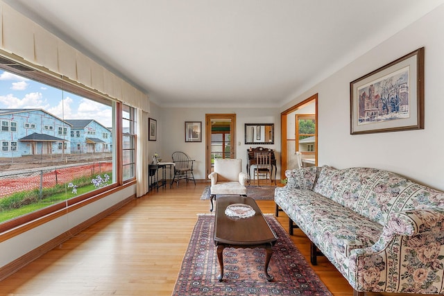 2142 Cottage Ave E, Saint Paul, MN 55119 - living area with light wood finished floors and baseboards
