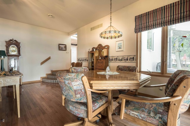 17159 Stalker Lake Rd, Battle Lake, MN 56515 - dining area featuring hardwood / wood-style flooring and baseboards