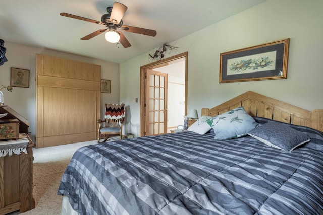 17159 Stalker Lake Rd, Battle Lake, MN 56515 - bedroom featuring carpet floors and ceiling fan