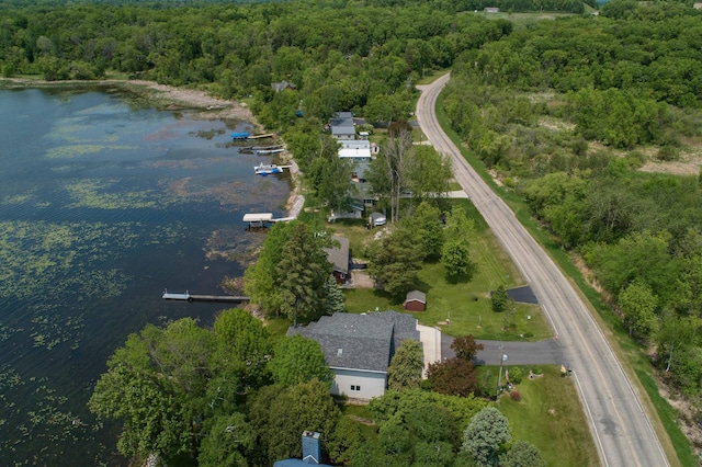17159 Stalker Lake Rd, Battle Lake, MN 56515 - aerial view of property's location with a large body of water and a heavily wooded area
