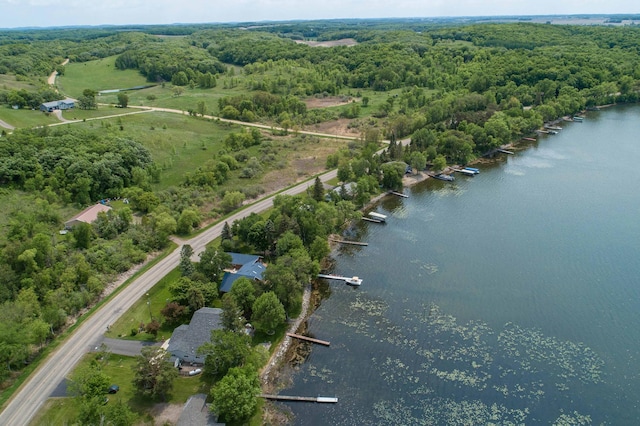 17159 Stalker Lake Rd, Battle Lake, MN 56515 - aerial view of a nearby body of water and a heavily wooded area