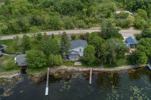 17159 Stalker Lake Rd, Battle Lake, MN 56515 - aerial overview of property's location with a large body of water and a forest