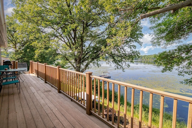 6269 85th St NW, Corinna Twp, MN 55358 - deck with a water view