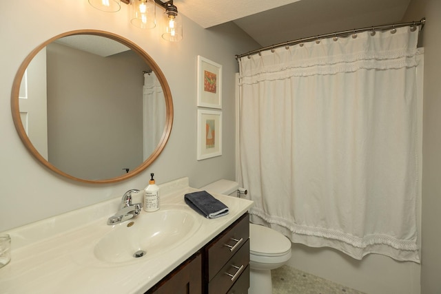 3900 Orchardview Ln NW, Rochester, MN 55901 - bathroom featuring toilet, vanity, and shower / bath combo