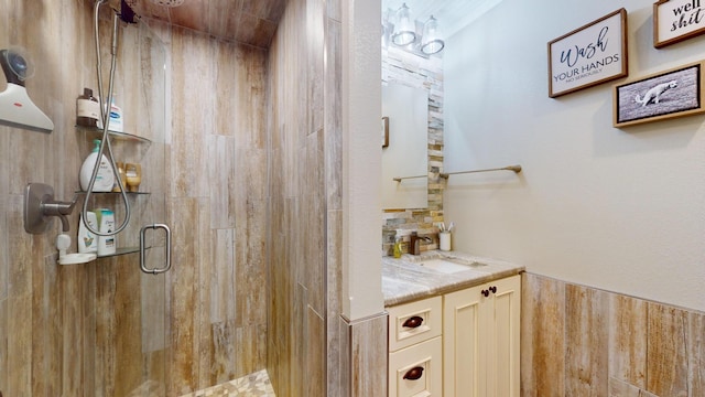 27096 Little Floyd Lake Rd Unit 2, Detroit Twp, MN 56501 - full bath with a shower stall and vanity