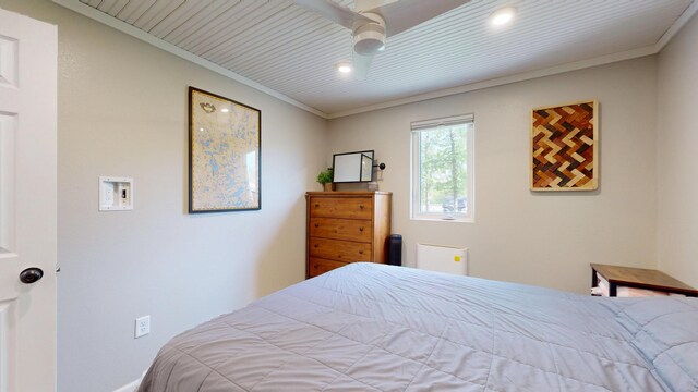 27096 Little Floyd Lake Rd Unit 2, Detroit Twp, MN 56501 - bedroom with recessed lighting, crown molding, and baseboards