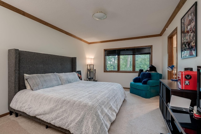 17 Oriole Pl, North Mankato, MN 56003 - bedroom featuring ornamental molding, light colored carpet, and baseboards