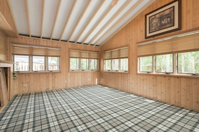 1158 Rockstone Ln, New Brighton, MN 55112 - unfurnished sunroom featuring vaulted ceiling