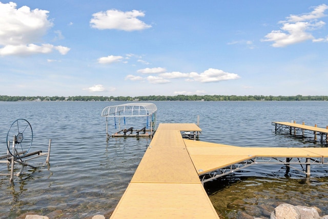 1811 Pulaski Rd, Buffalo, MN 55313 - dock area with boat lift and a water view