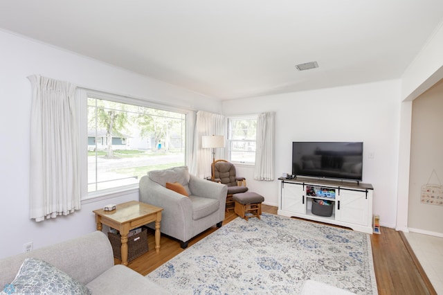 1633 1st St N, Fargo, ND 58102 - living room with wood finished floors and baseboards