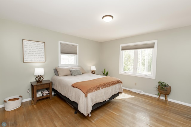 1633 1st St N, Fargo, ND 58102 - bedroom featuring multiple windows, baseboards, and light wood-type flooring