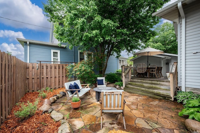 1144 Abell St, Saint Paul, MN 55117 - view of patio / terrace featuring a wooden deck