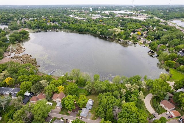 266 Janice St, Shoreview, MN 55126 - aerial view of residential area with a large body of water