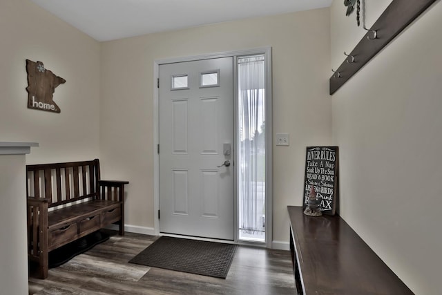 1217 Blossom Blvd NW, Isanti, MN 55040 - entrance foyer with wood finished floors and baseboards