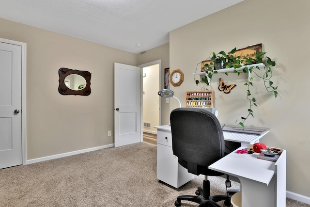 1217 Blossom Blvd NW, Isanti, MN 55040 - home office with light carpet and baseboards