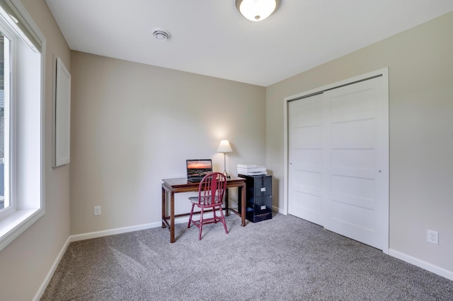 14246 Wilds Dr NW, Prior Lake, MN 55372 - carpeted home office featuring baseboards
