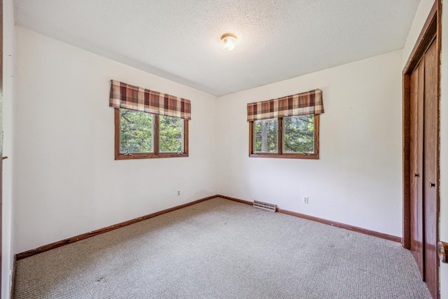 4399 124th Ave, Clear Lake, MN 55319 - unfurnished bedroom featuring carpet floors, a closet, baseboards, and a textured ceiling