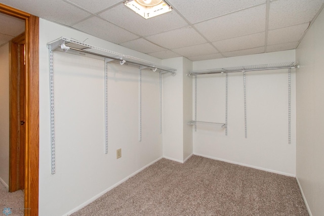 1614 2nd St N, Fargo, ND 58102 - spacious closet with carpet floors and a drop ceiling