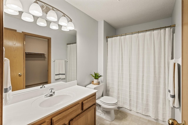 13408 Ximines Ln N, Champlin, MN 55316 - full bath featuring vanity, a textured ceiling, and a shower with shower curtain