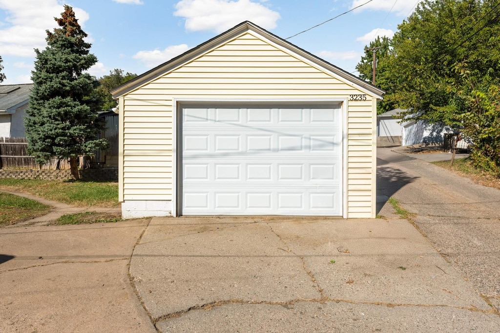 3235 Ulysses St NE, Minneapolis, MN 55418 - detached garage featuring driveway