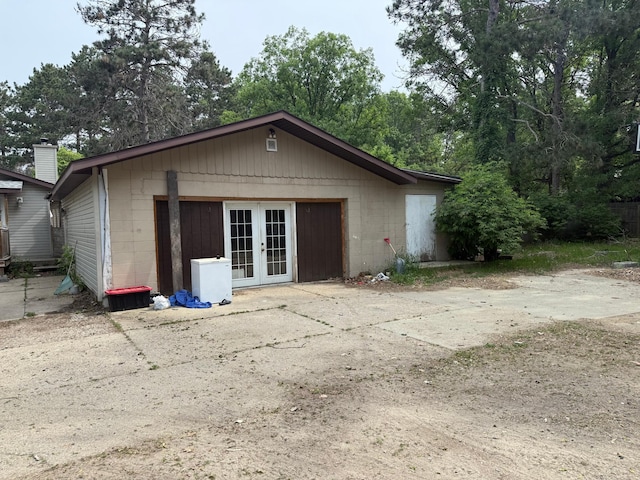 806 Central Ave N, Park Rapids, MN 56470 - garage with french doors