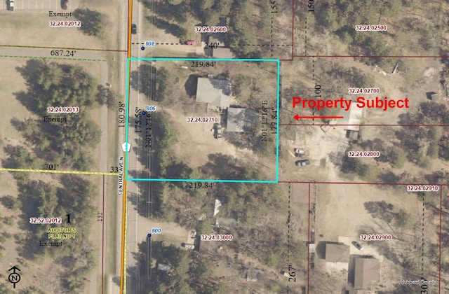 806 Central Ave N, Park Rapids, MN 56470 - aerial view of property's location