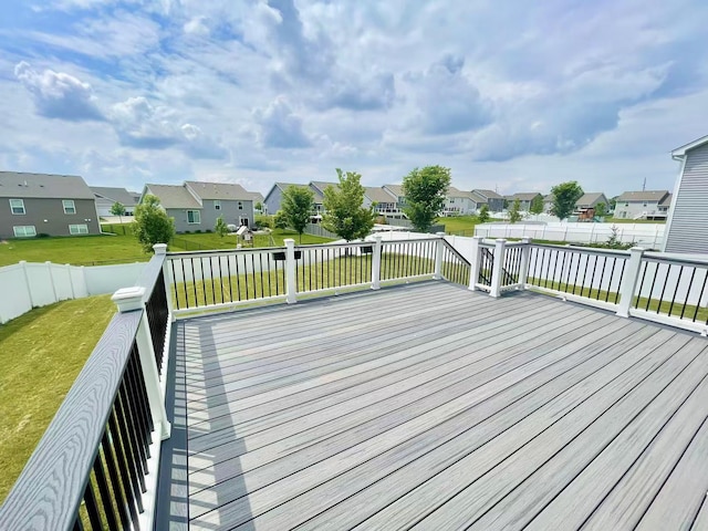 8521 Titanium Cir, Woodbury, MN 55129 - wooden deck featuring a residential view