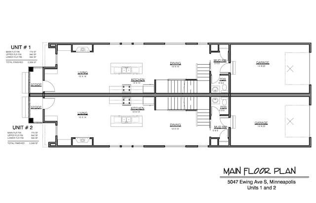 5047 Ewing Ave S Unit 002, Minneapolis, MN 55410 - view of home floor plan