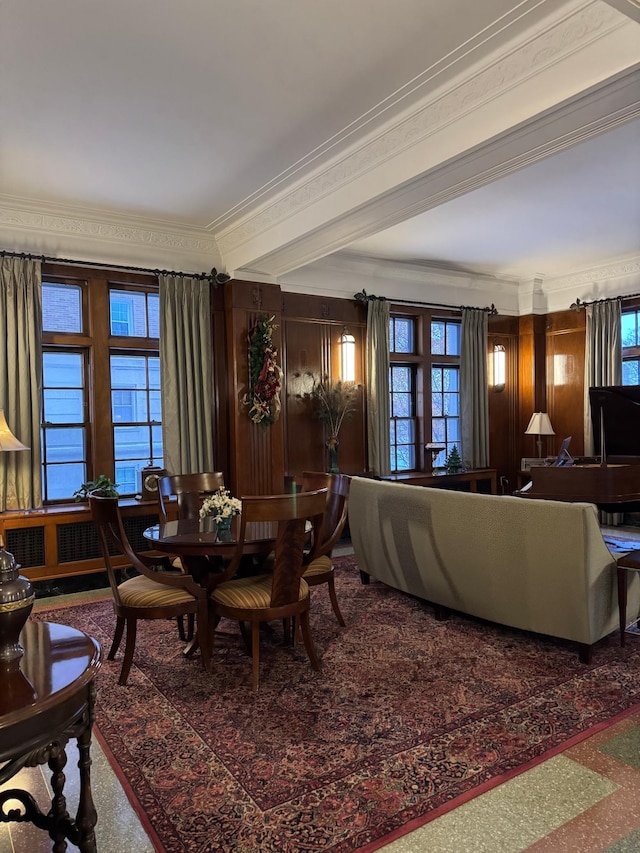 2615 Park Ave Unit 320, Minneapolis, MN 55407 - dining room with crown molding