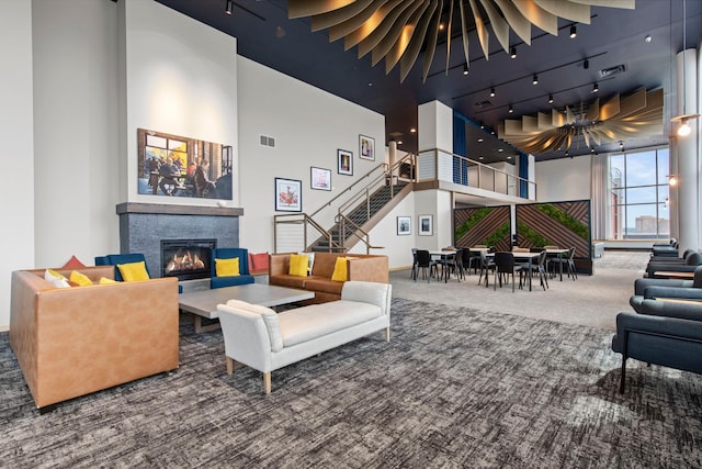 215 10th Ave S Unit 730, Minneapolis, MN 55415 - building lobby with a high ceiling and stairway