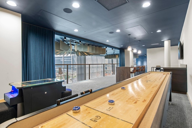 215 10th Ave S Unit 730, Minneapolis, MN 55415 - game room featuring recessed lighting, plenty of natural light, and carpet floors