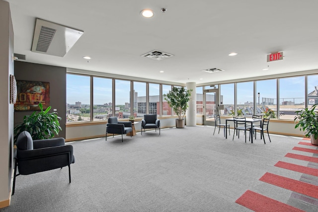 215 10th Ave S Unit 730, Minneapolis, MN 55415 - building lobby featuring a view of city and recessed lighting