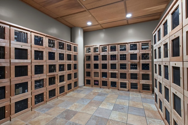 215 10th Ave S Unit 730, Minneapolis, MN 55415 - wine cellar with stone tile flooring and recessed lighting