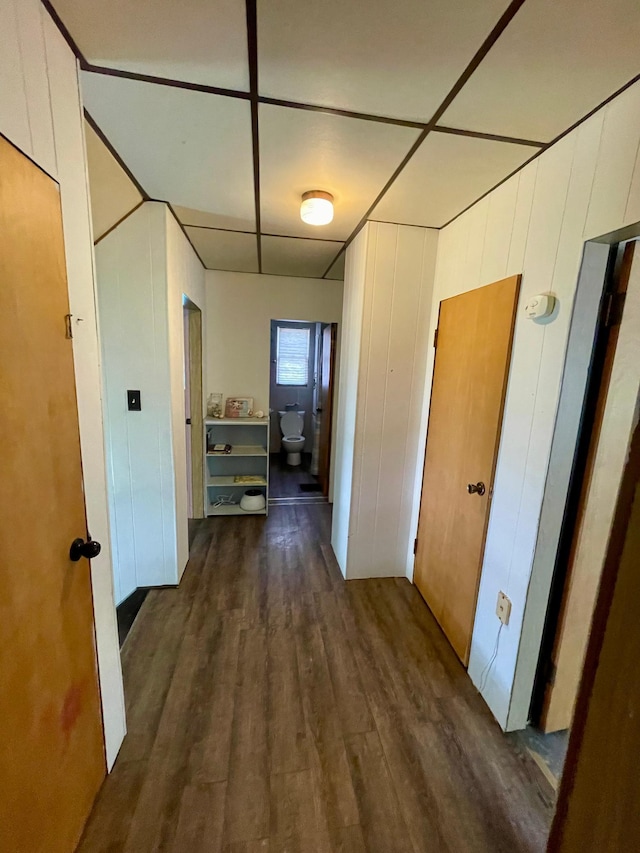 506 3rd St SW, Wadena, MN 56482 - corridor with dark wood finished floors