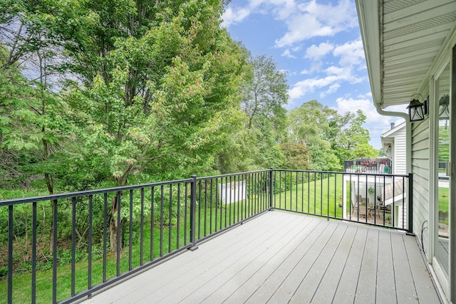 12233 191st Ave NW, Elk River, MN 55330 - deck featuring a yard