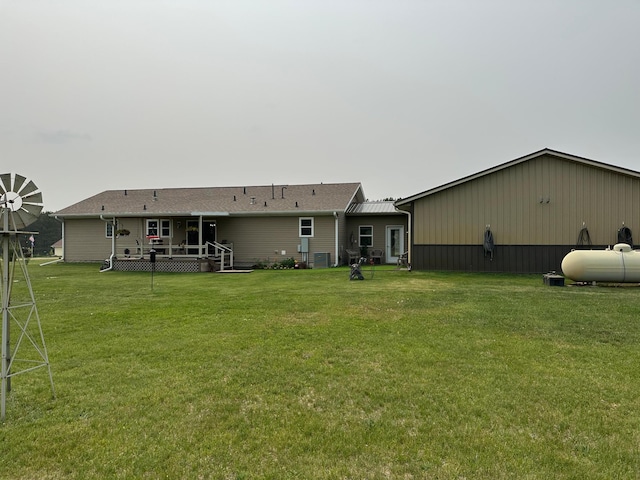 21250 Farm View Dr, Park Rapids, MN 56470 - back of property featuring a lawn