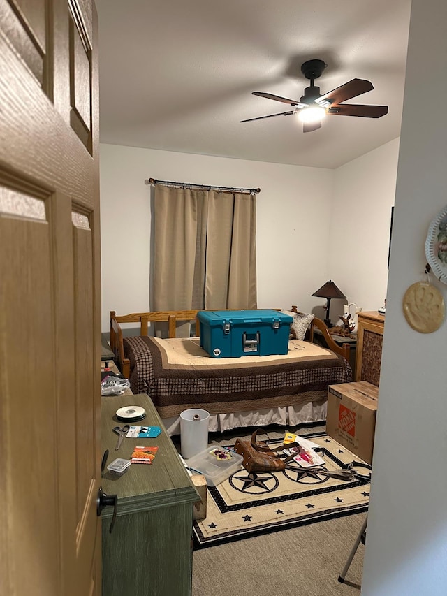 21250 Farm View Dr, Park Rapids, MN 56470 - carpeted bedroom with ceiling fan