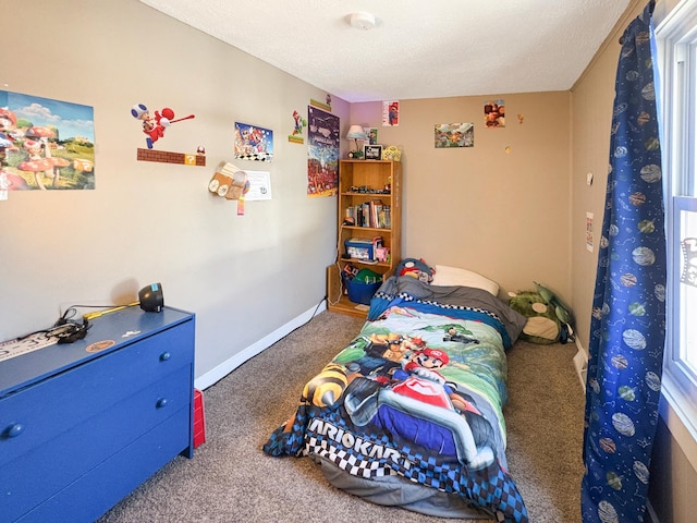 20 1st St, Luck, WI 54853 - bedroom featuring carpet flooring and a textured ceiling