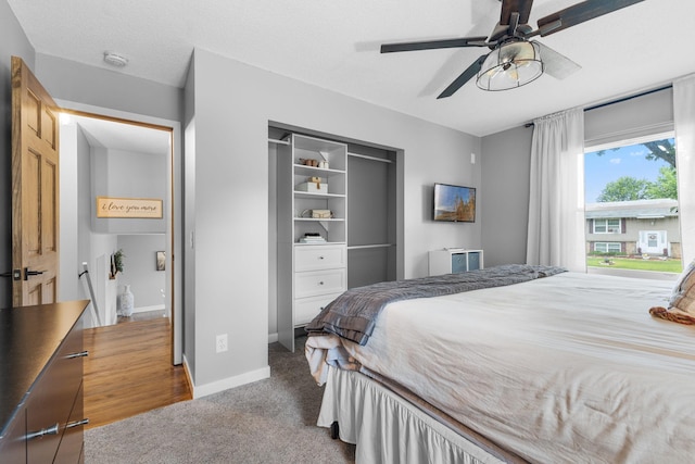 15350 Drexel Way, Apple Valley, MN 55124 - carpeted bedroom featuring baseboards and a ceiling fan