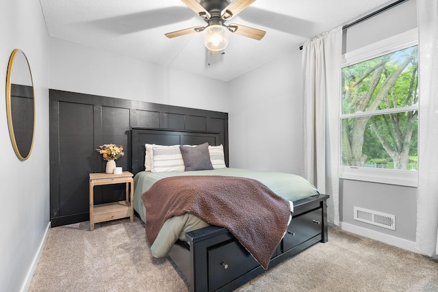15350 Drexel Way, Apple Valley, MN 55124 - bedroom with light carpet and a ceiling fan