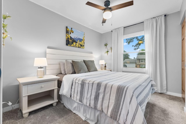 15350 Drexel Way, Apple Valley, MN 55124 - carpeted bedroom with baseboards and ceiling fan
