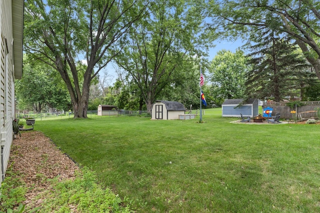 15350 Drexel Way, Apple Valley, MN 55124 - fenced backyard with a storage shed