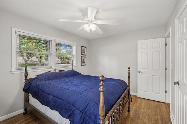 611 Sumter Ave S, Golden Valley, MN 55426 - bedroom with wood finished floors and a ceiling fan